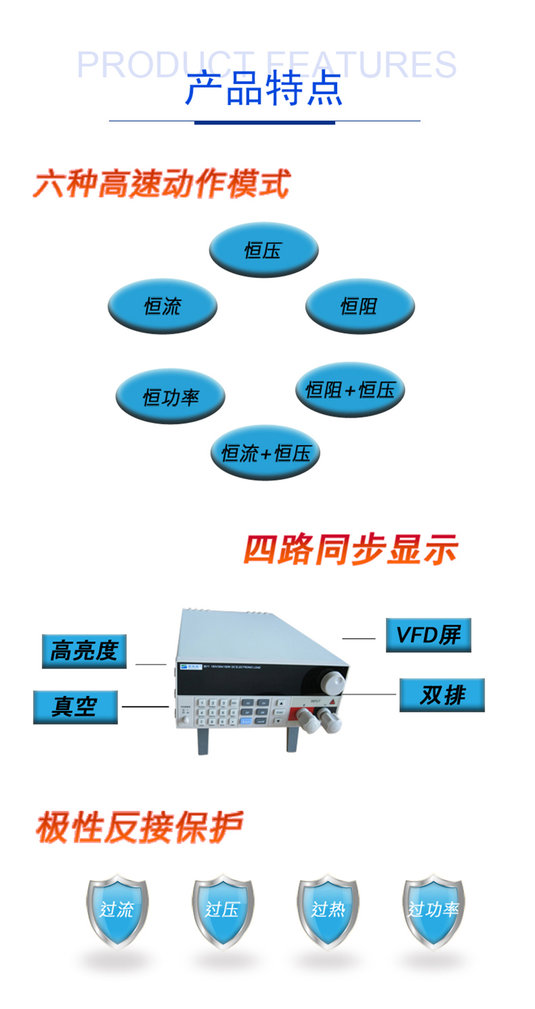 電子負(fù)載儀特點